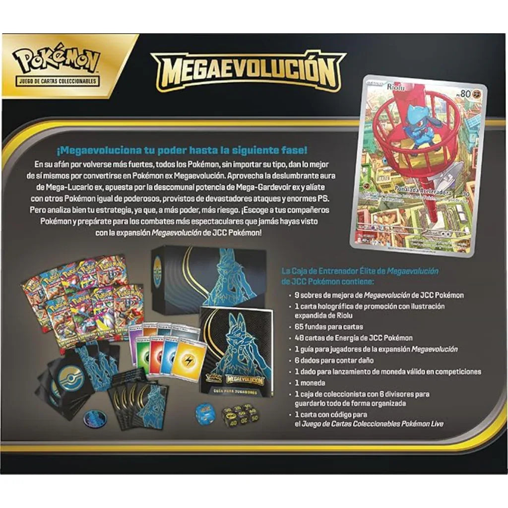 Mega Evolution: Mega Lucario Elite Trainer Box ETB ESP - AnticShow®
