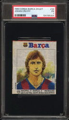 Johan Cruyff - 1983 Consa Barça Ziclet #34 - "El Clásico 0-5" - PSA 1 (PR) - AnticShow®