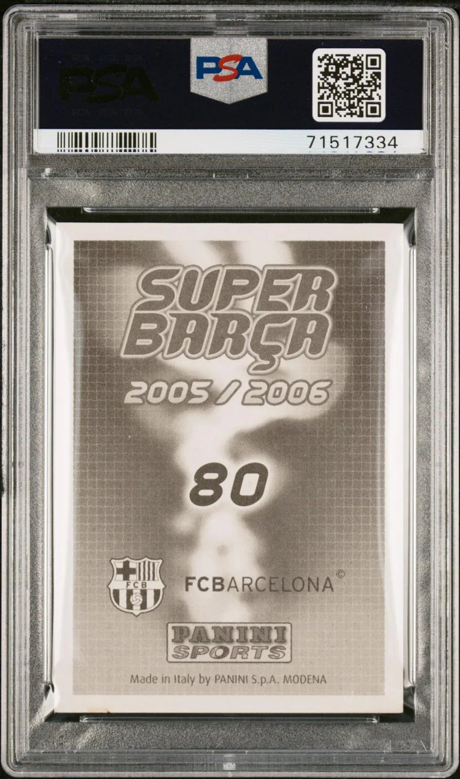 Lionel Messi - Panini Super Barça 2005-06 (Graded PSA 4) - AnticShow®