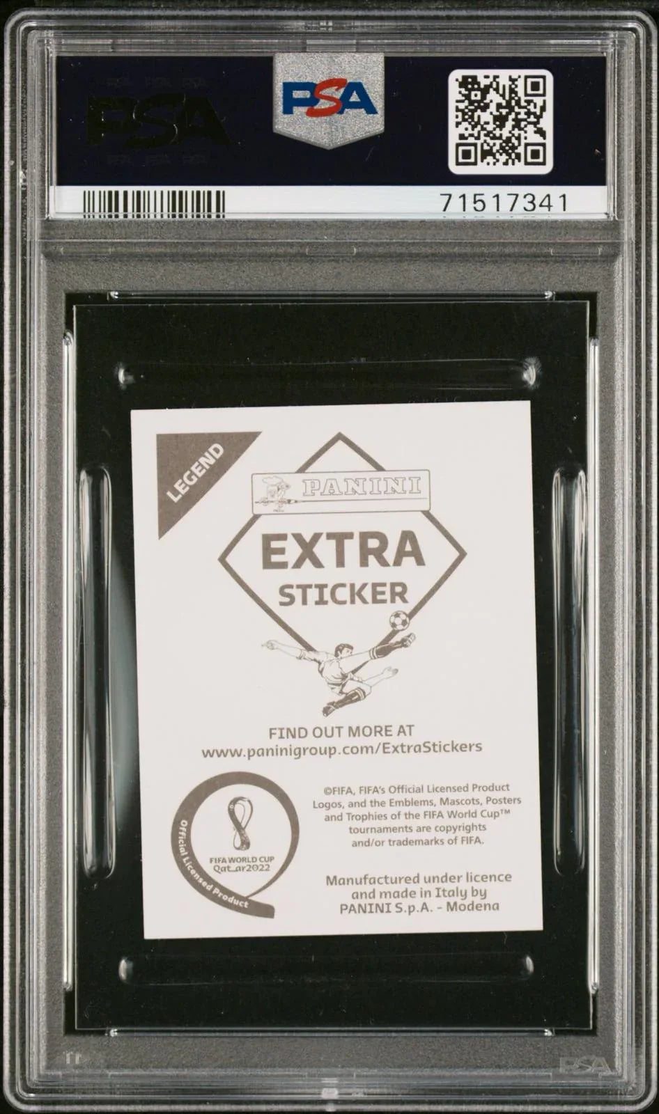 Lionel Messi - Panini Qatar 2022 Extra Sticker - Legends Bronze - PSA 8 (NM-MT) - AnticShow®