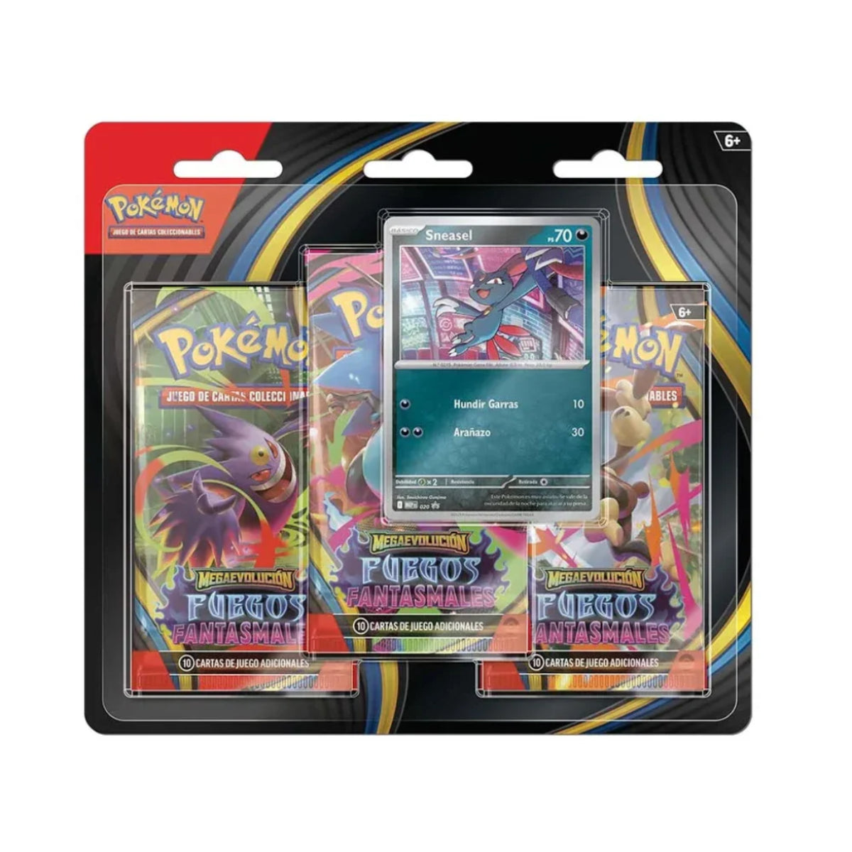 Pokemon Phantasmal Flames Blíster de 3 Sobres ESP