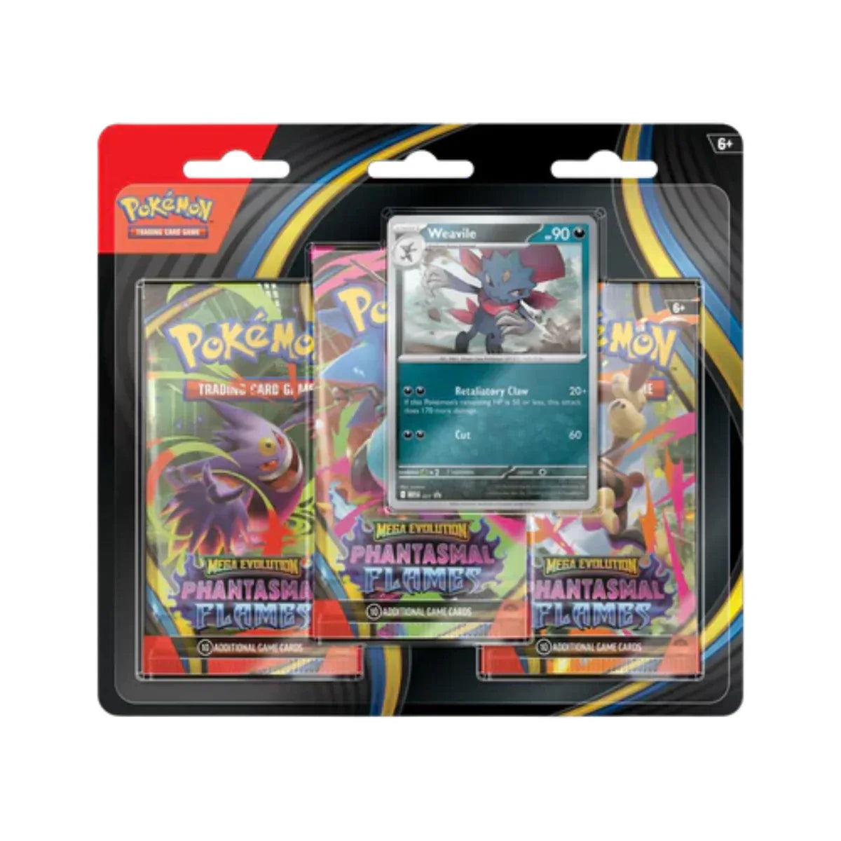 Llamas Fantasmales – Blíster de 3 Sobres (Español), Weavile o Sneasel - AnticShow®